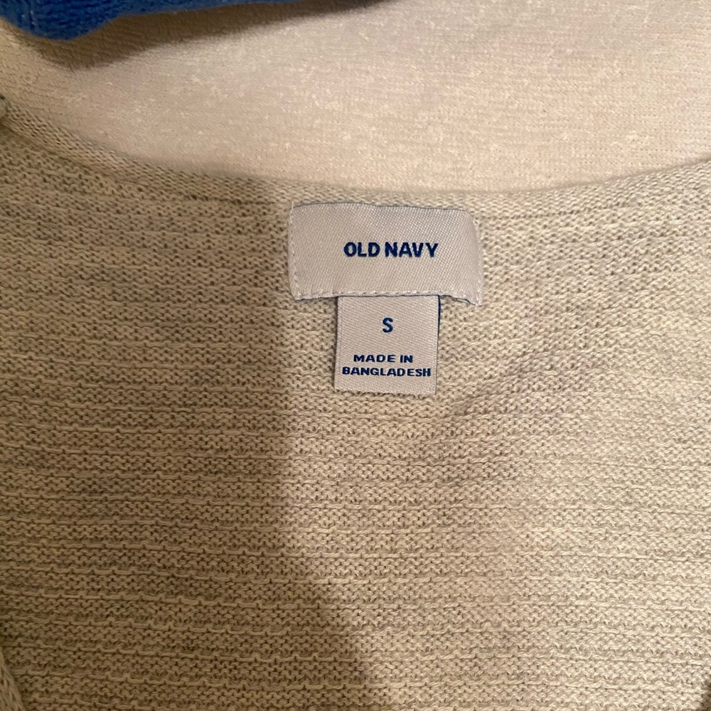 Plain and simple cream/grey sweater